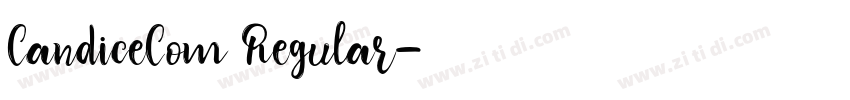 CandiceCom Regular字体转换